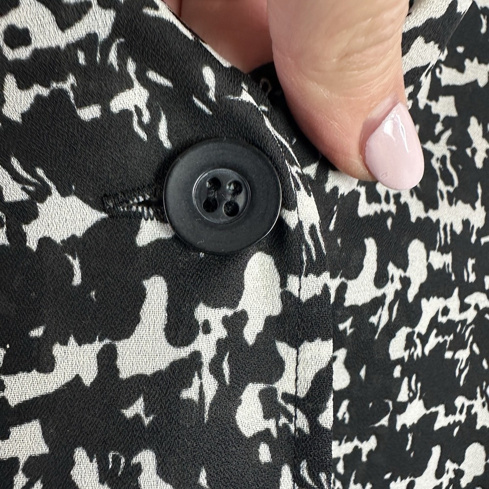 Russell Kemp Woman New York 3X‎ Button Down Tunic V Neck Asymetrical Hem Artsy - Picture 4 of 10